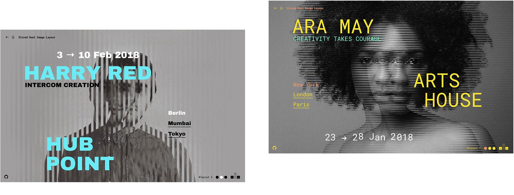 video scan lines graphic effect design trend