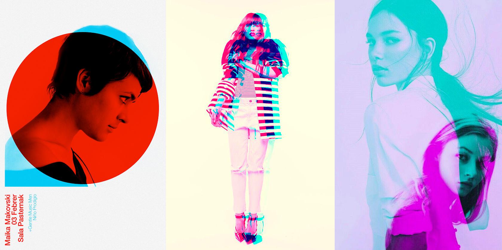 rgb shift effect design trend created in photoshop
