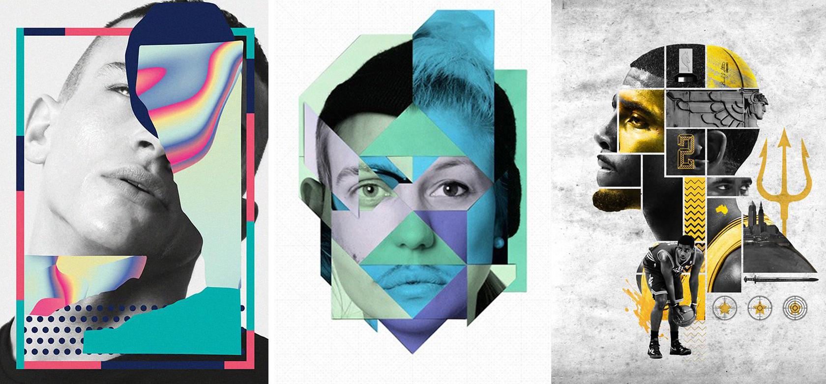 photo masking effect graphic design trend