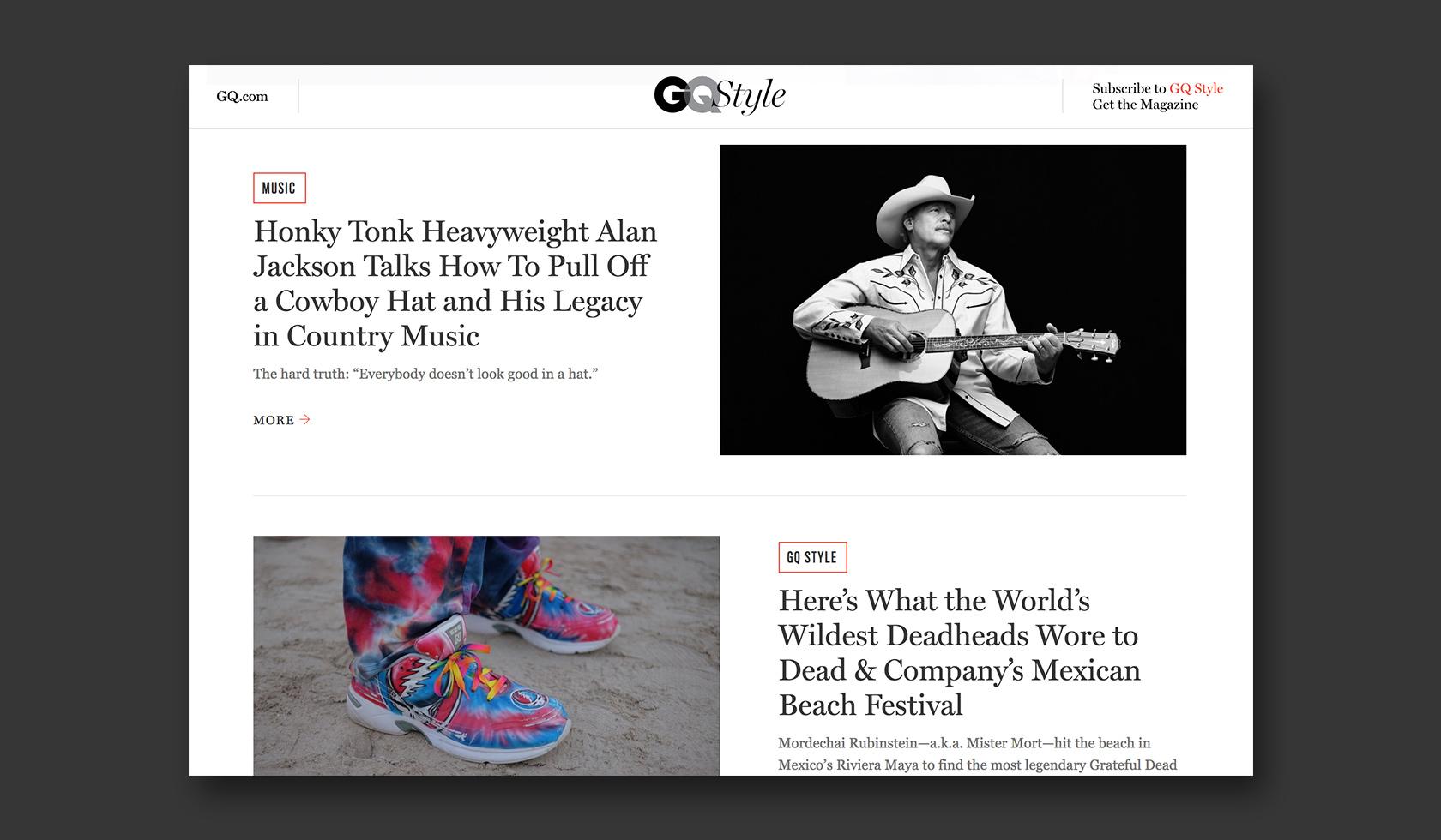 Example of good CMS website design