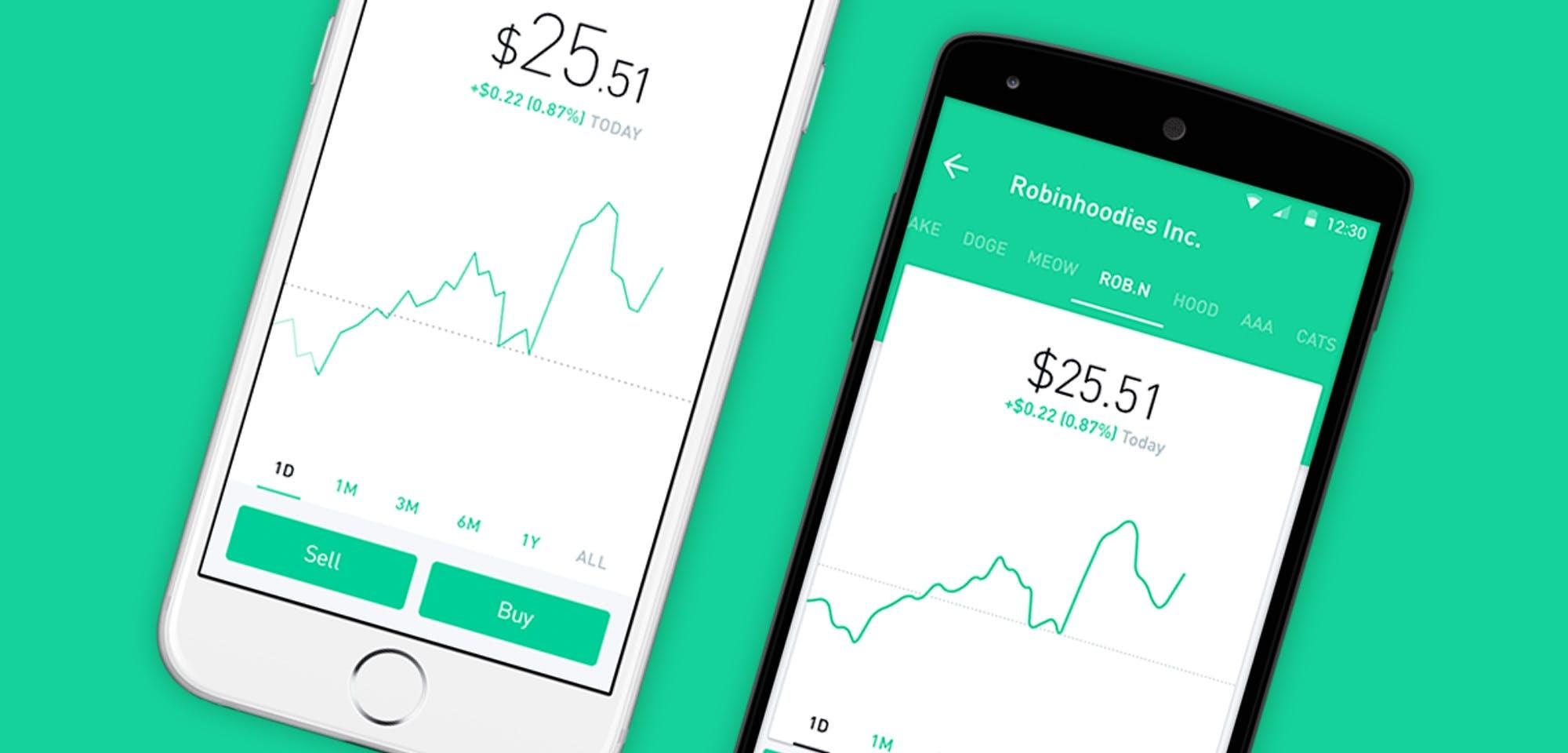robinhood ui brand design