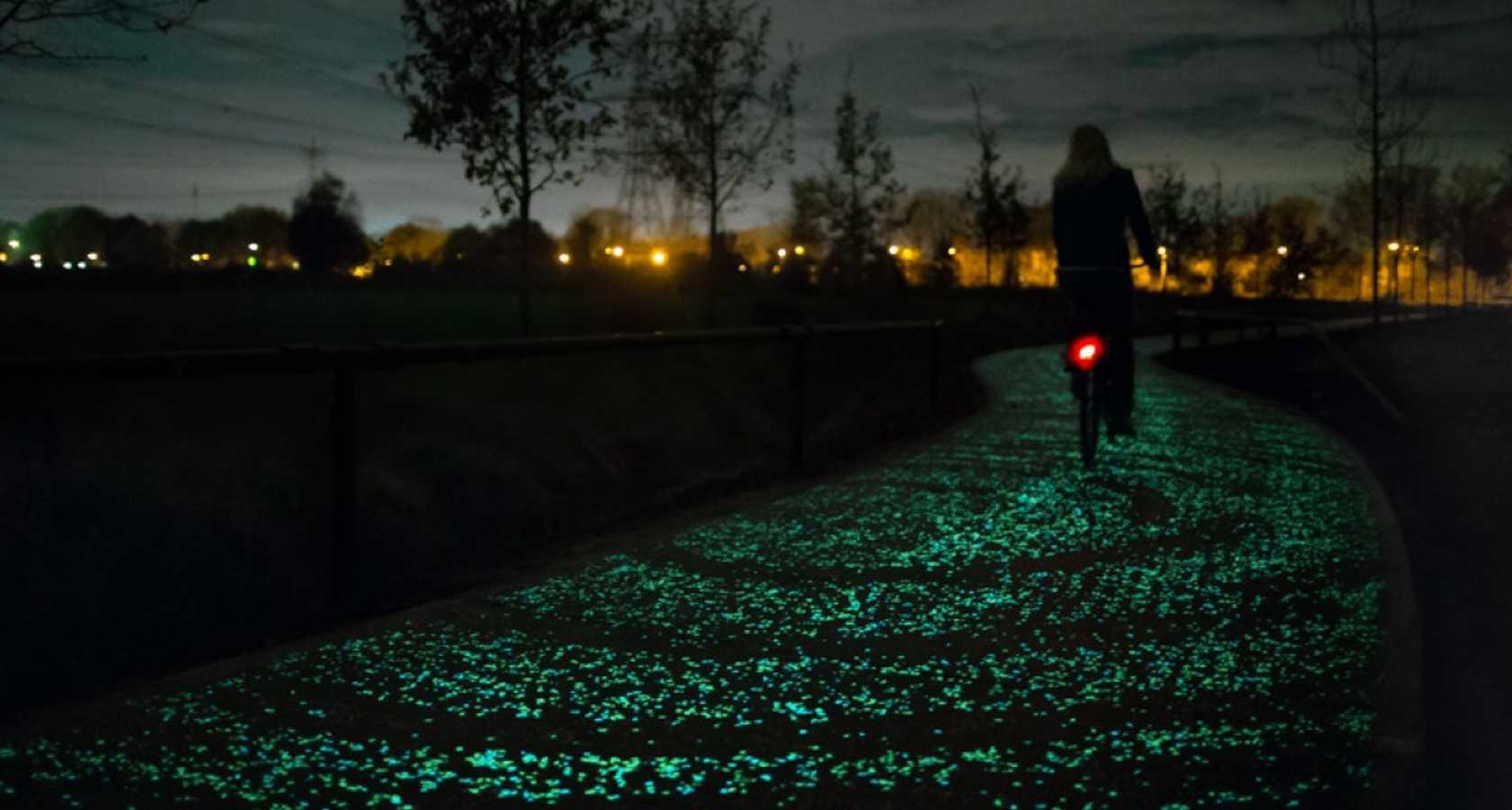 What is art? Van Gogh path glowing art installation