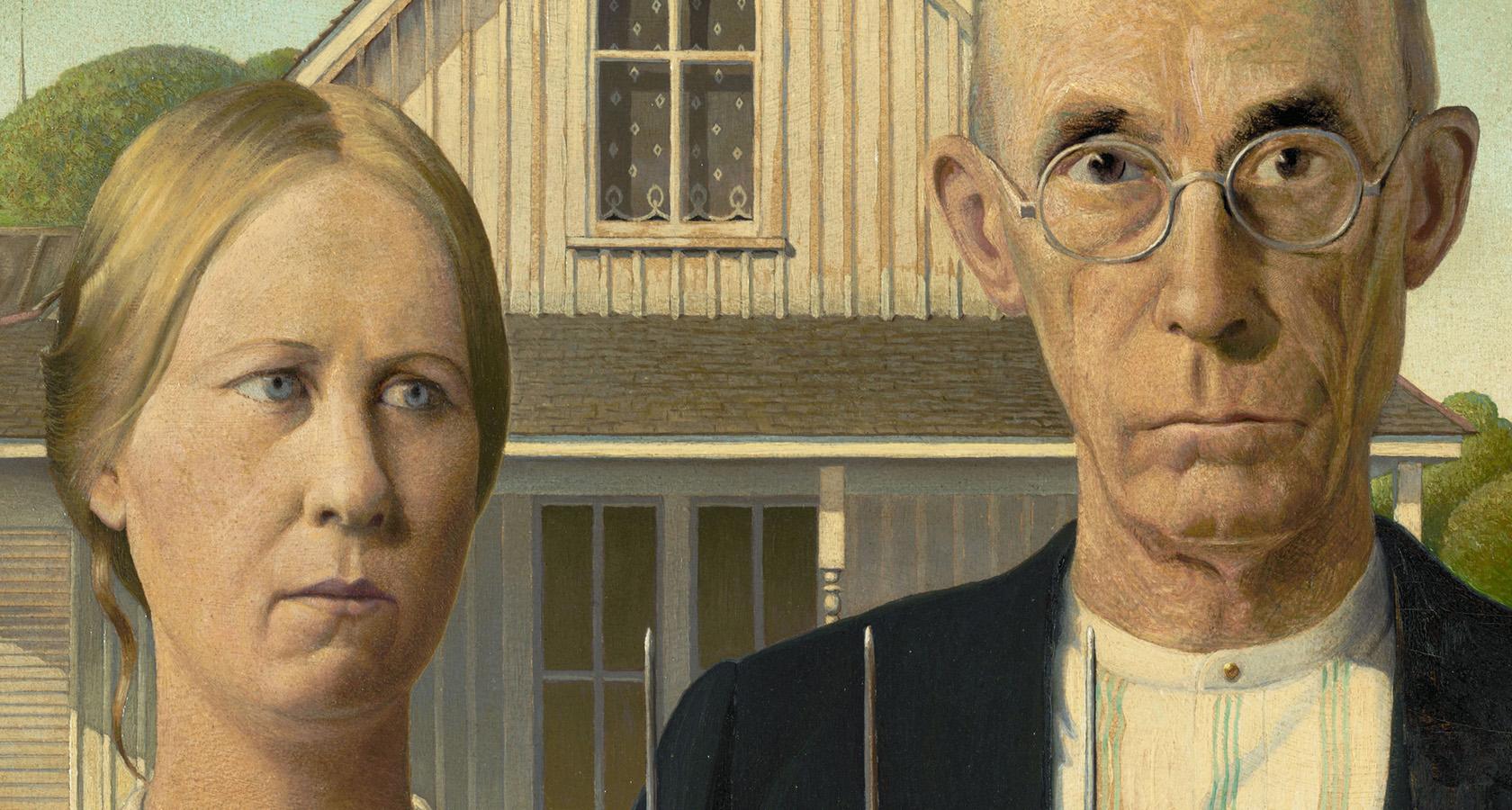 What is art? The American Gothic painting represents principles of art