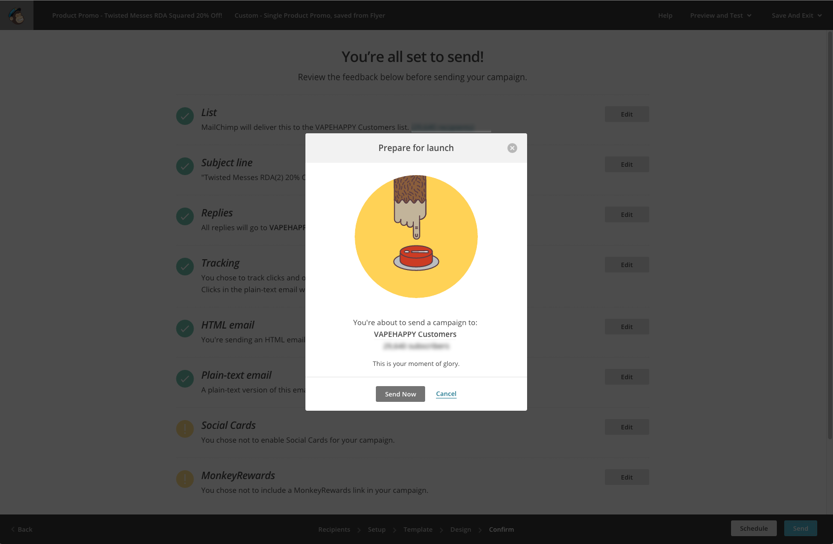 Mailchimp has mastered useful but delightful microinteractions