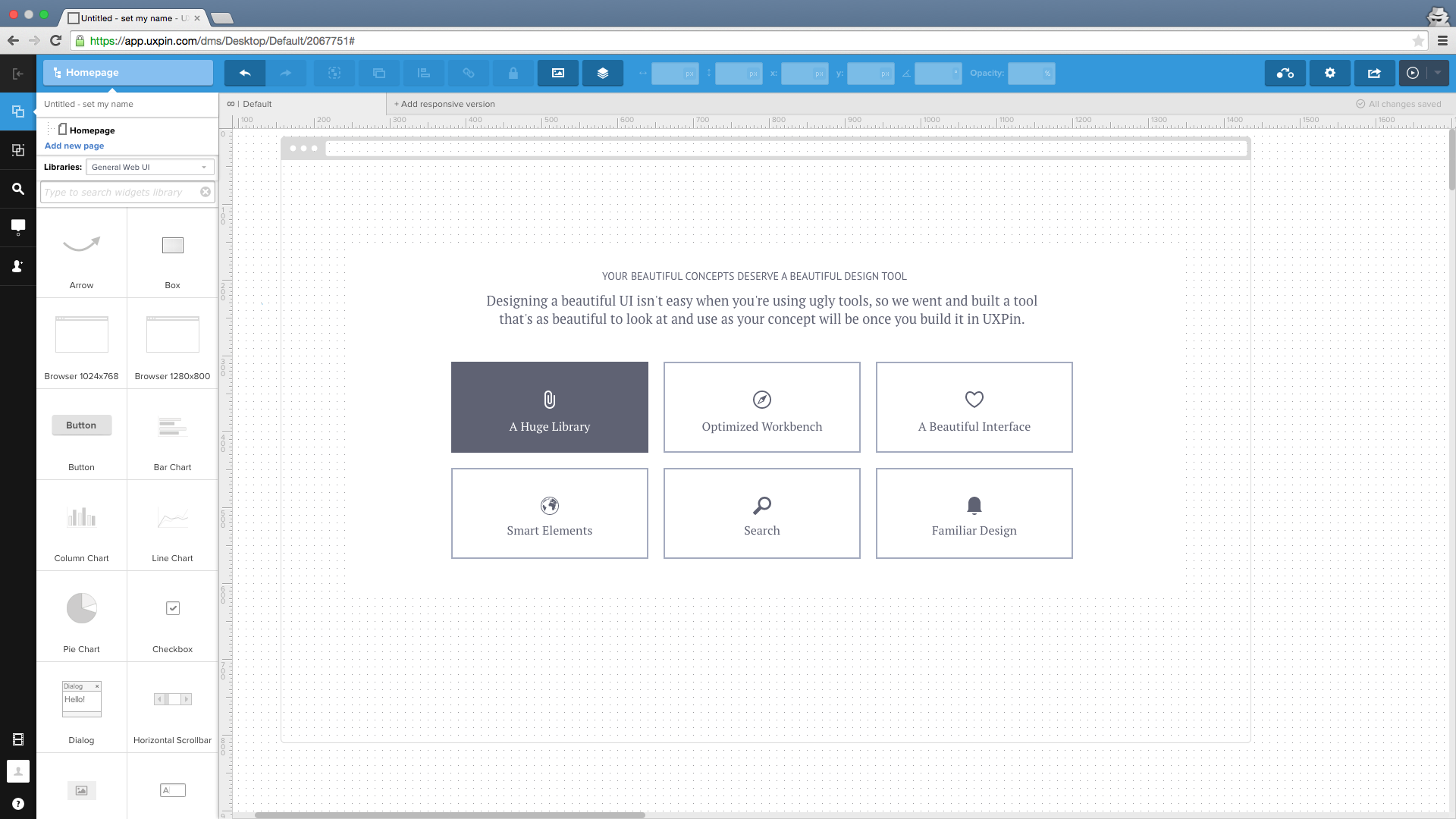 A great wireframing and collaboration UX tool: UXPin