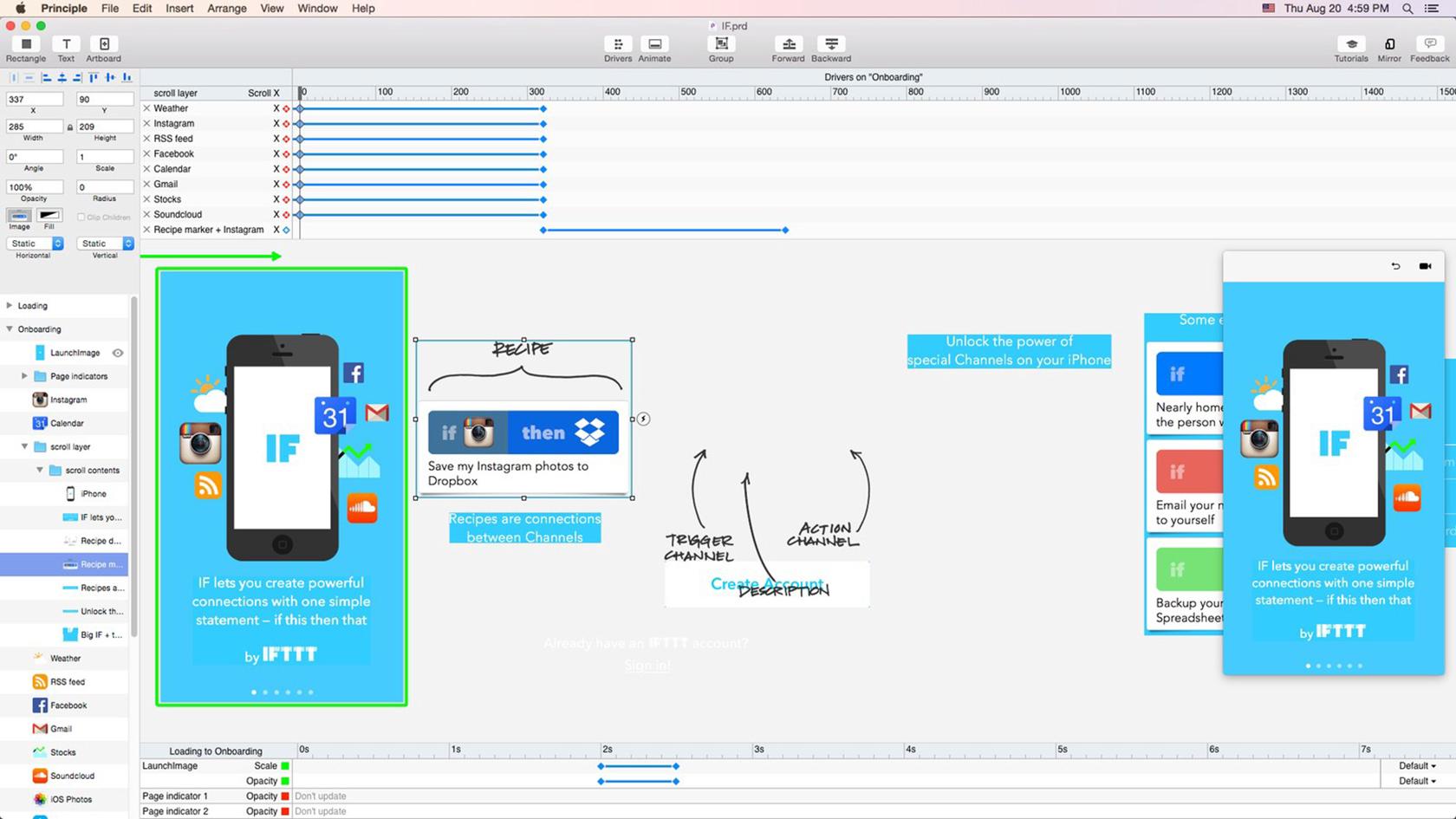 Principle is one of the best app prototyping tools