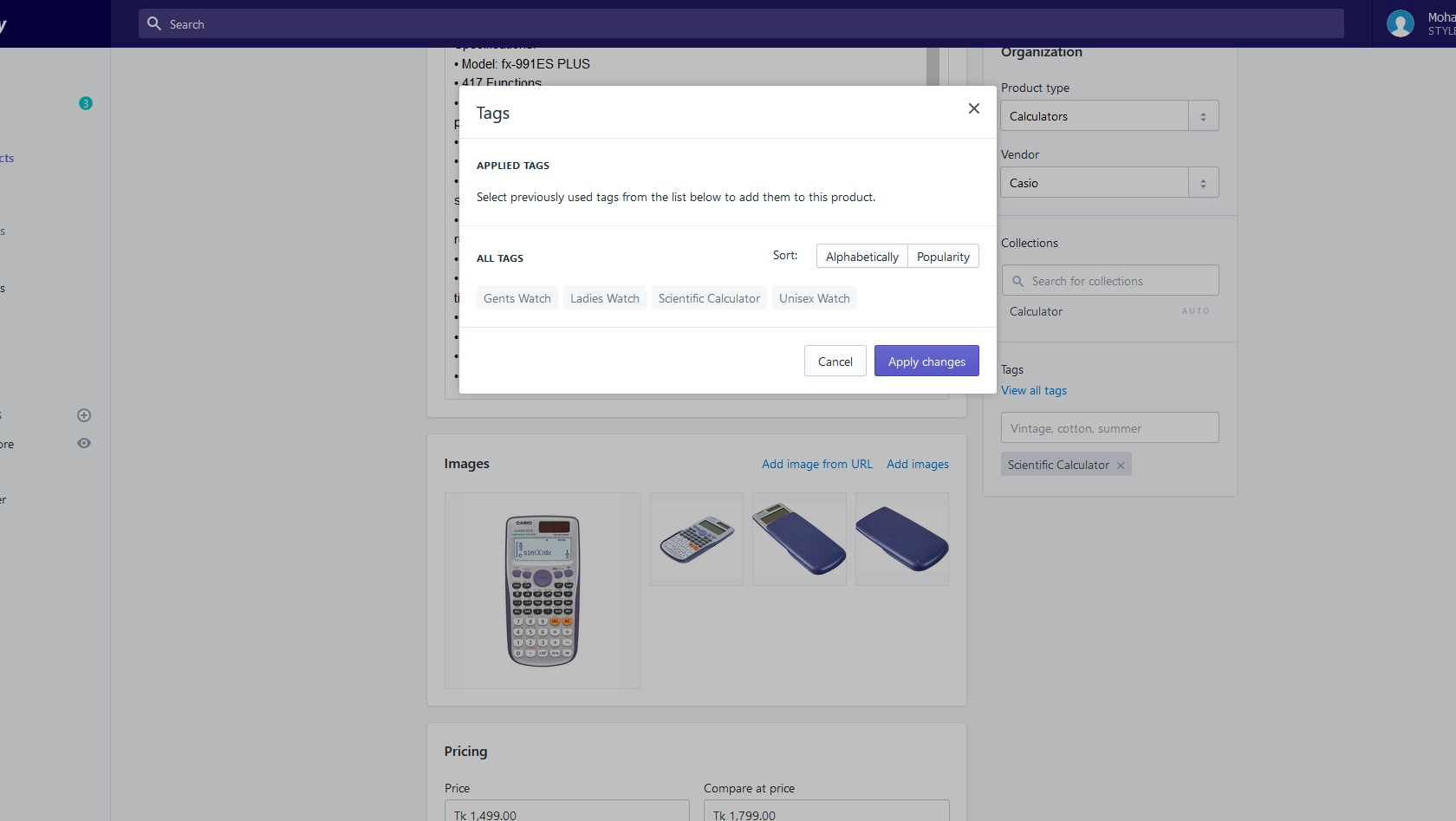 Shopify design tip: using the Shopify tags system