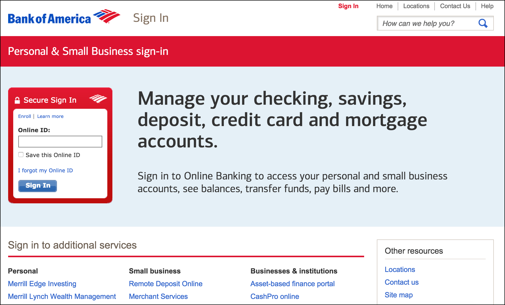 Measuring the UX ROI Bank of America B2C UX redesign case study.