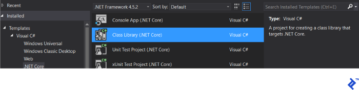 List of other projects in the src folder by template.