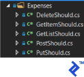 Expenses folder structure