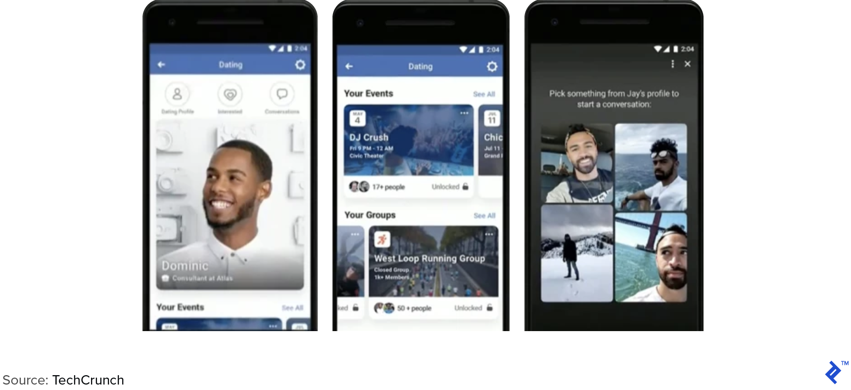 Facebook Dating Service Mockups