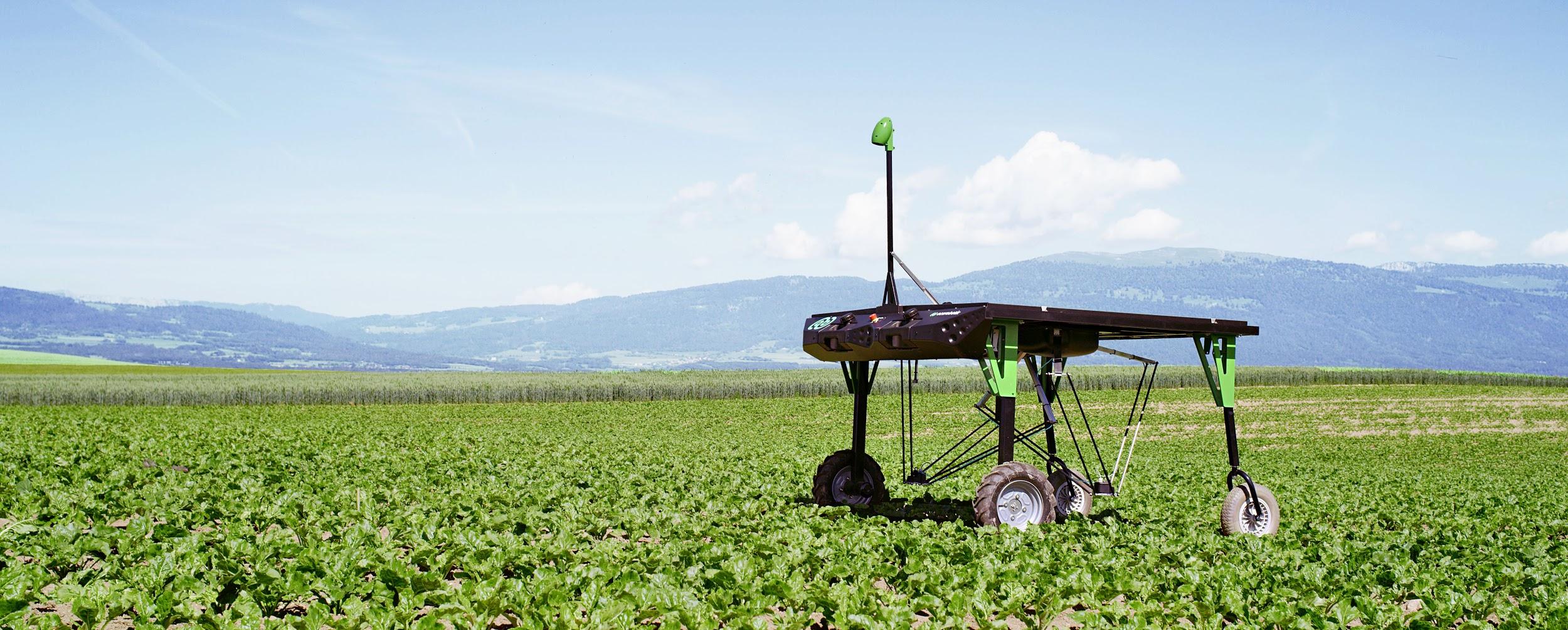 Weed control robot by Ecorobotix