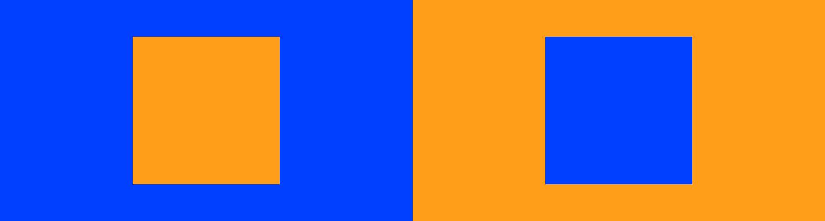 Simultaneous contrast UI color combinations