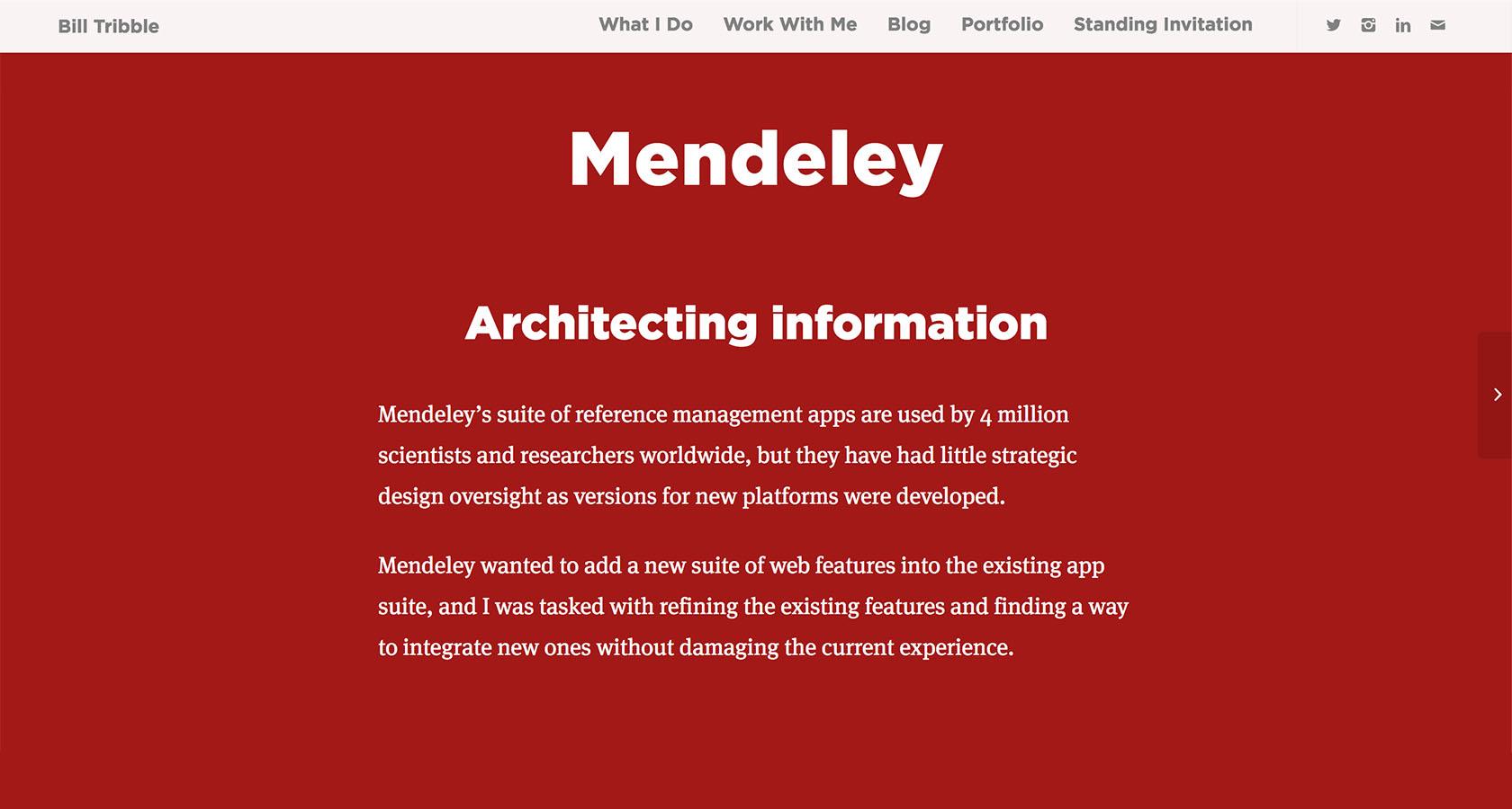 UX design website project summary