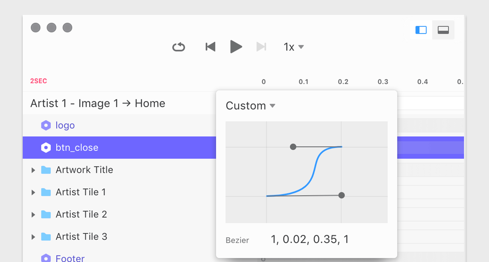InVision Studio prototyping animation