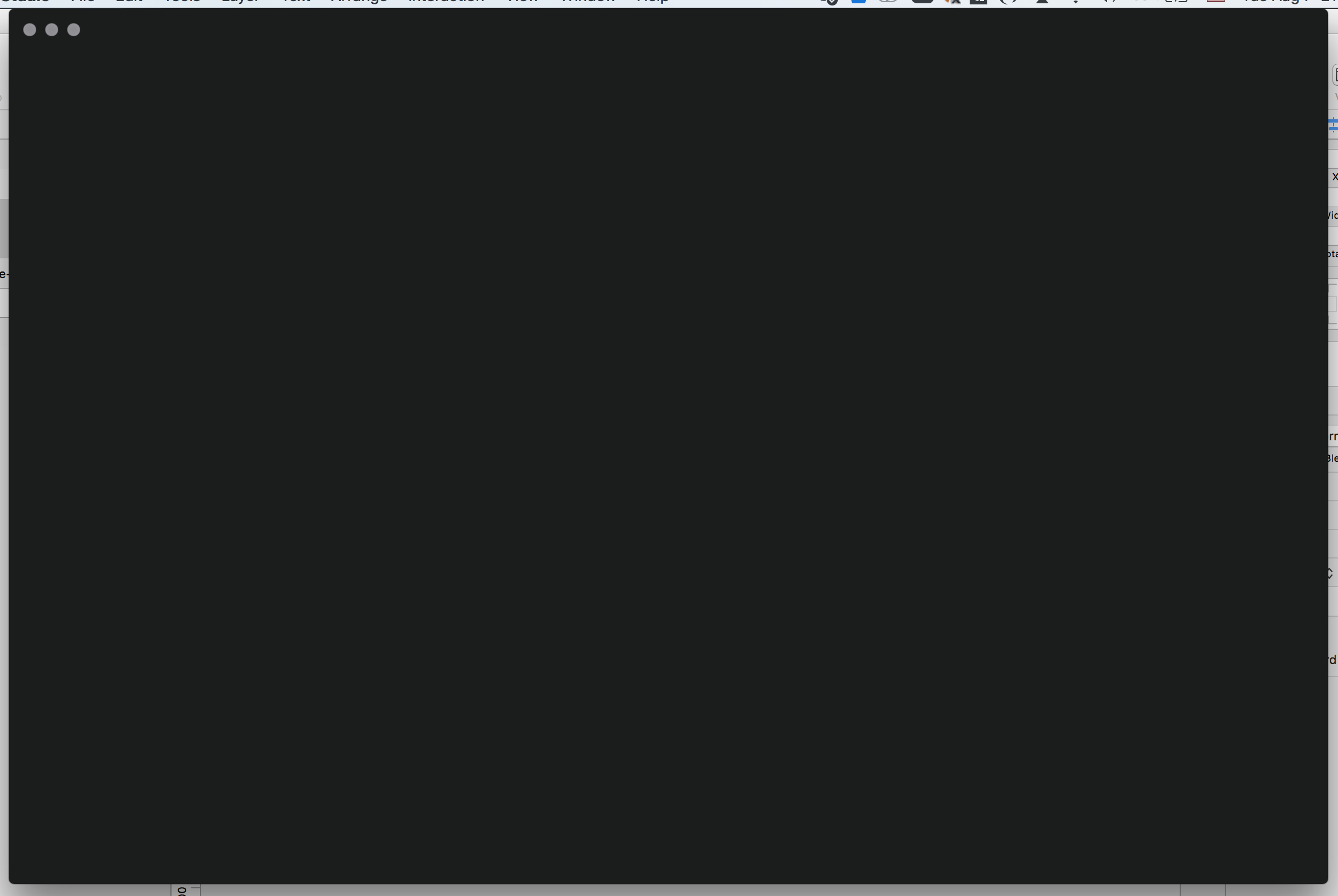 InVision Studio bug blank screen