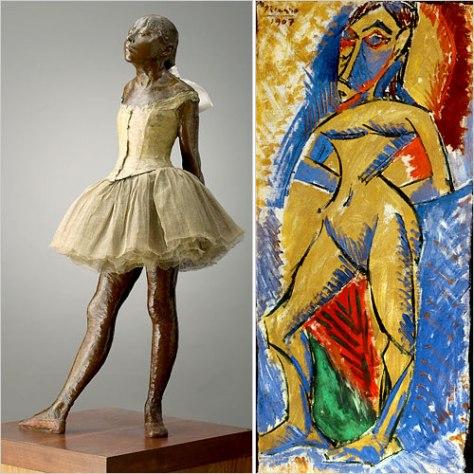 Picasso derived inspiration from Degas