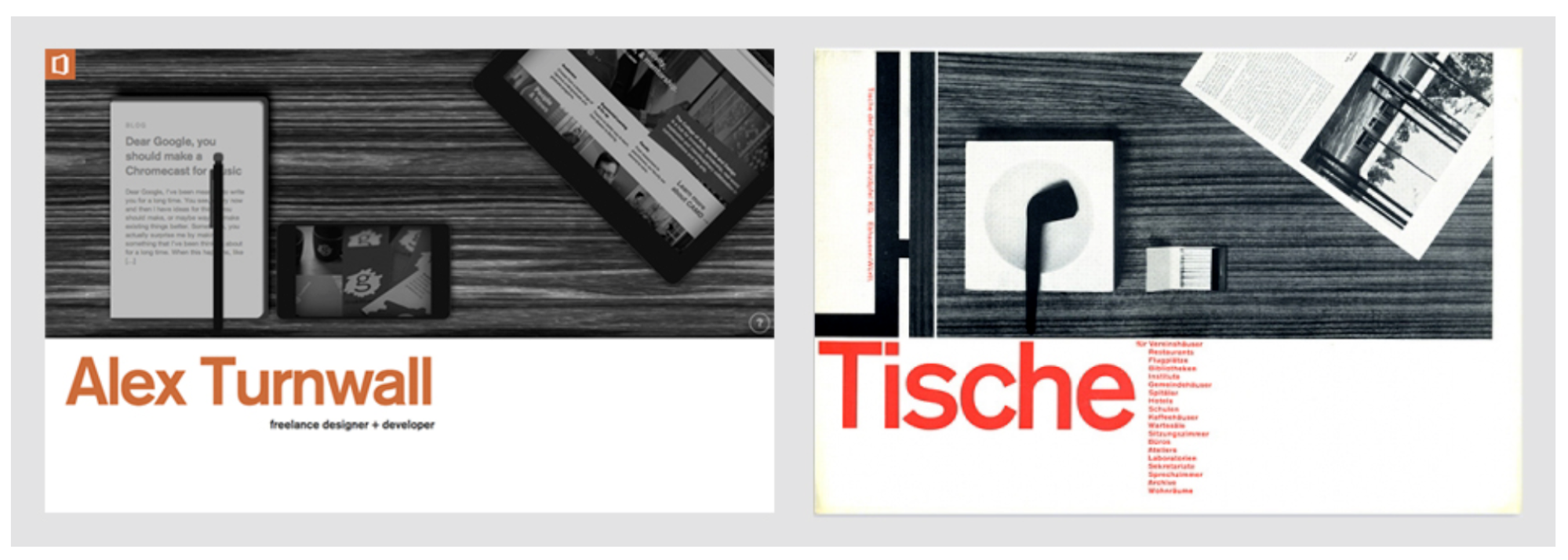 Designers copying other designers from different mediums