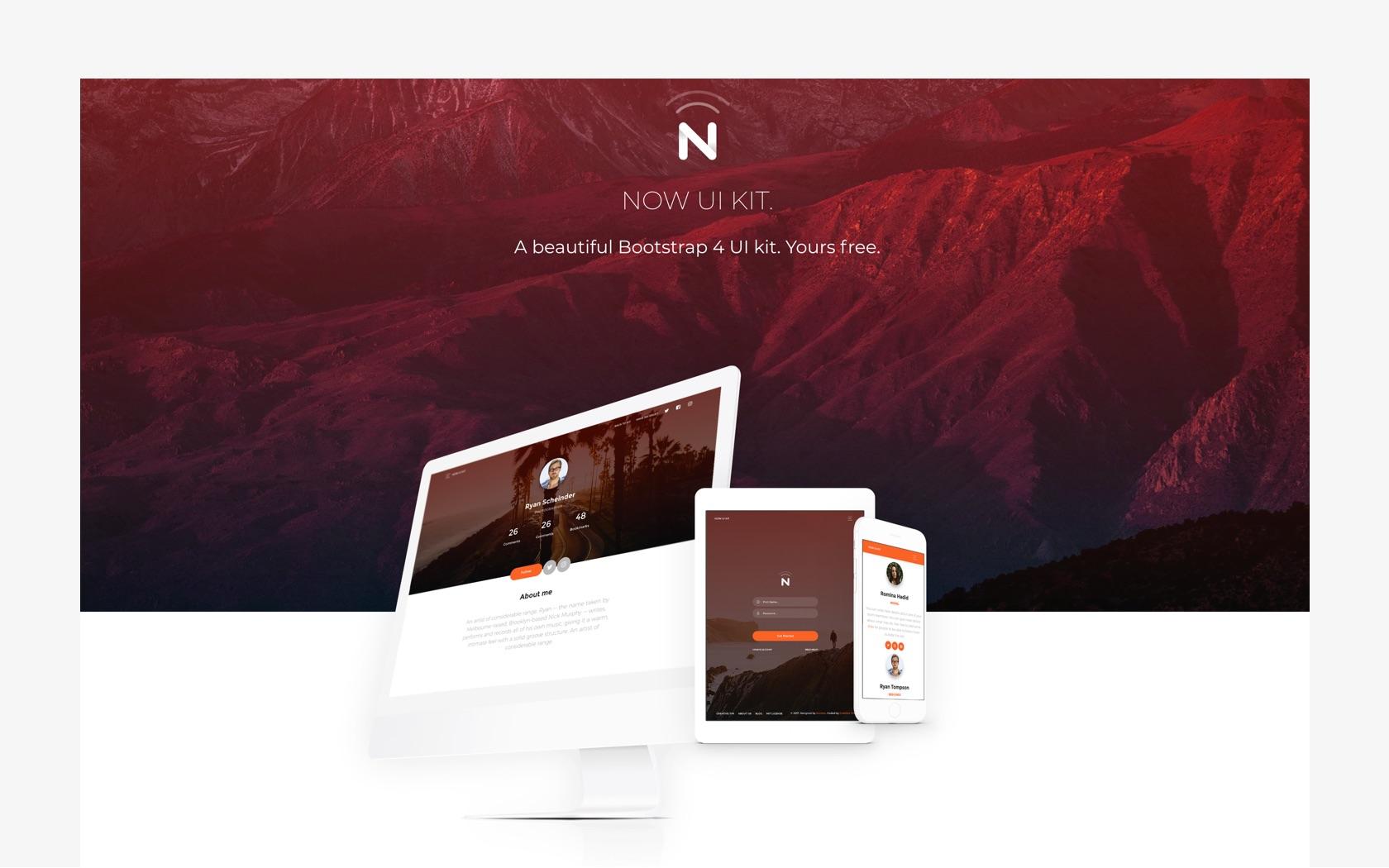 Lean product development free UI kit with HTML