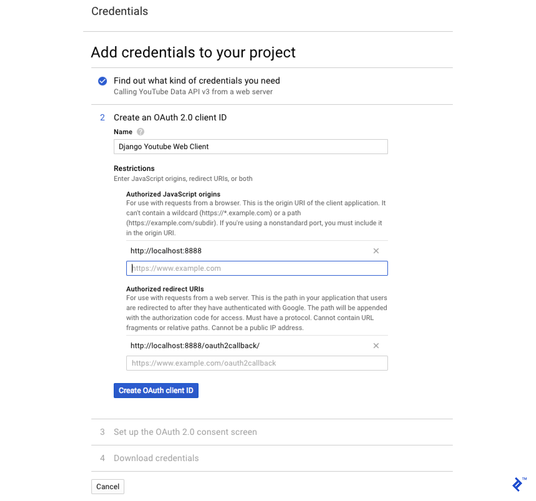 Choose Web server, User Data