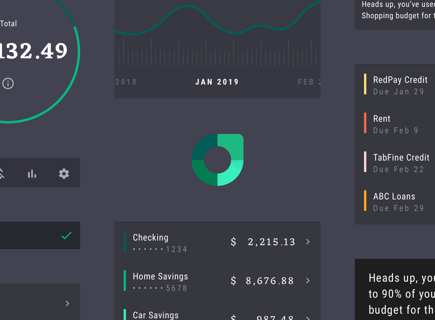Rally material study and UX patterns by the Material Foundation
