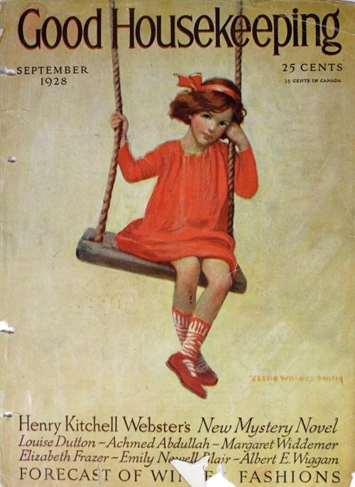 Psychology of color: Cover of Good Housekeeping magazine from September 1928