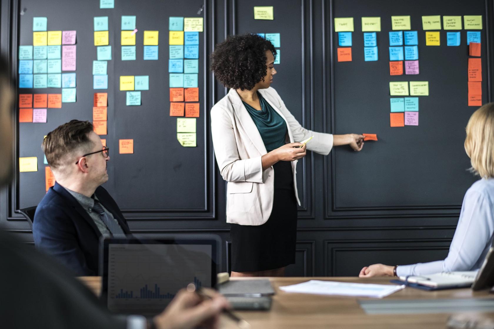 Design thinking stages: brainstorming during ideation