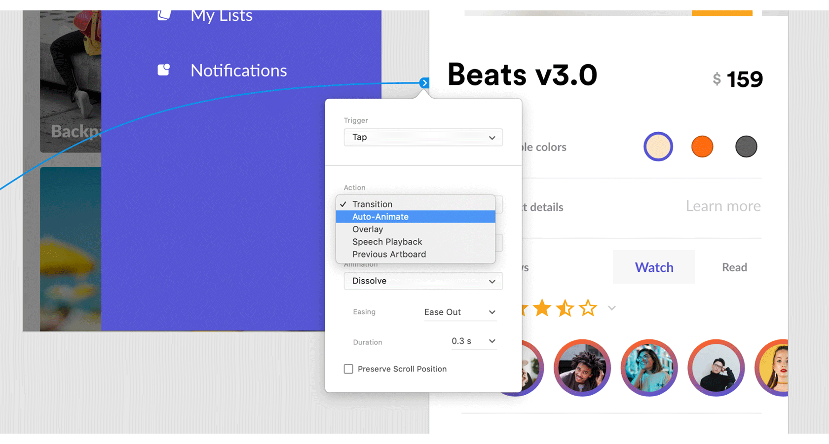 Animating in Adobe XD, an Adobe prototyping tool