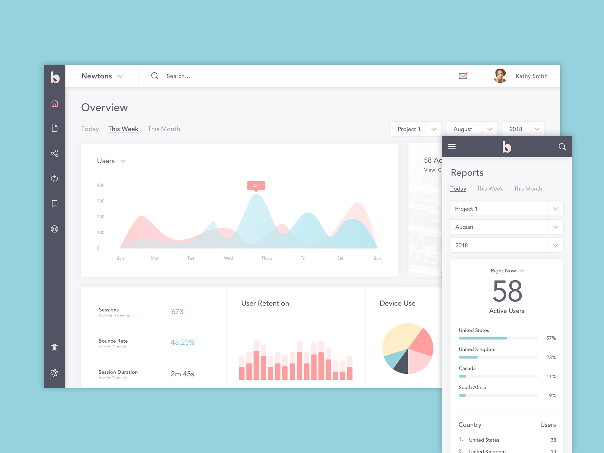 Freelance projects UI design