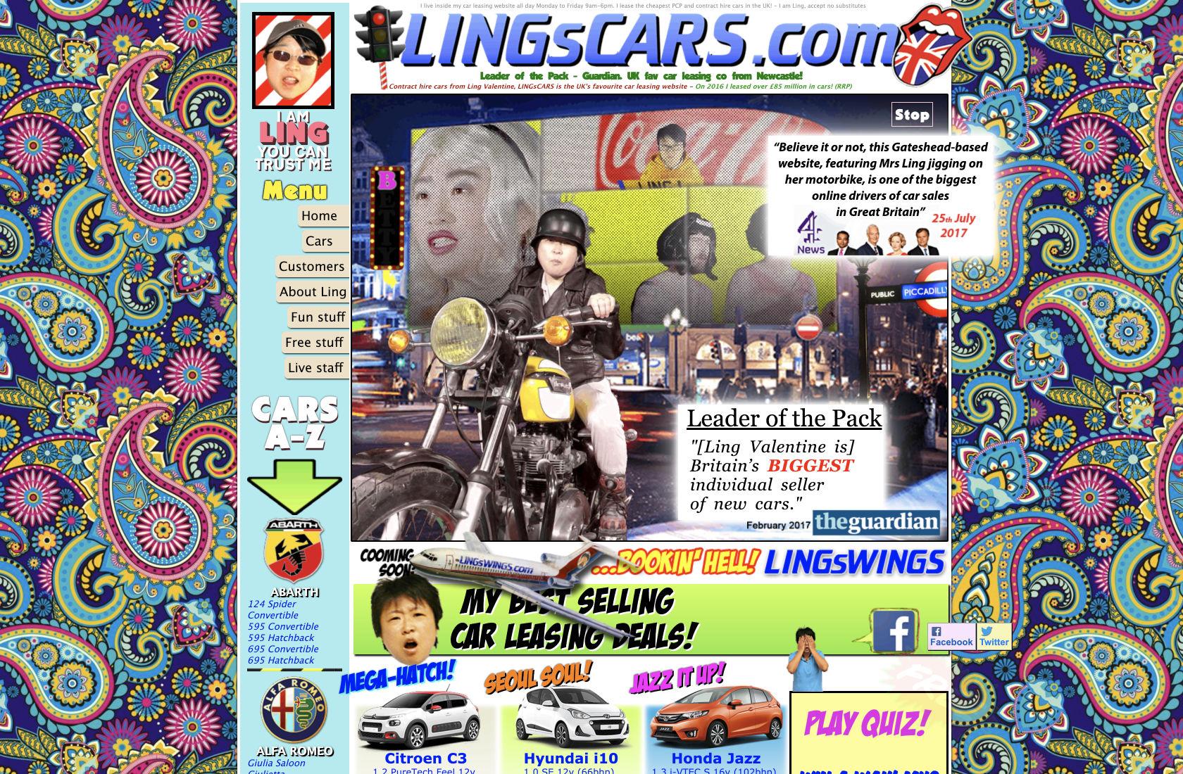 The opposite of a simple website design.