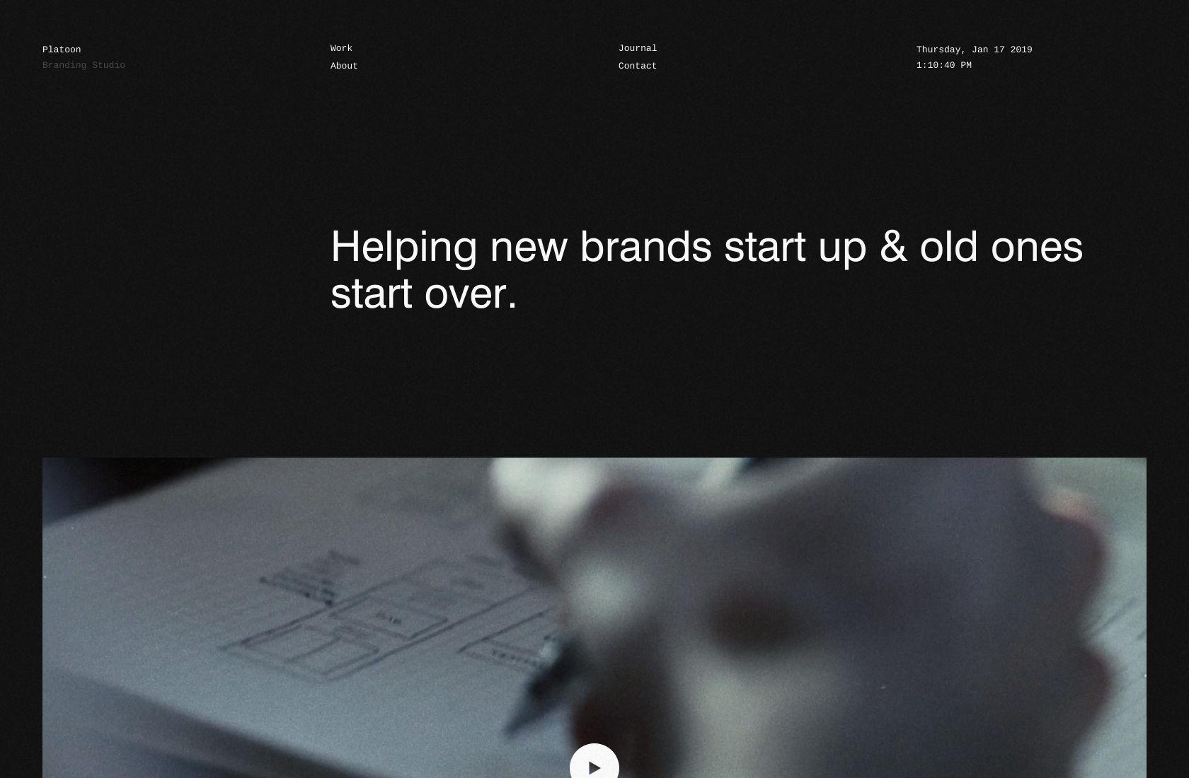 Negative space is an important part of minimalist design.