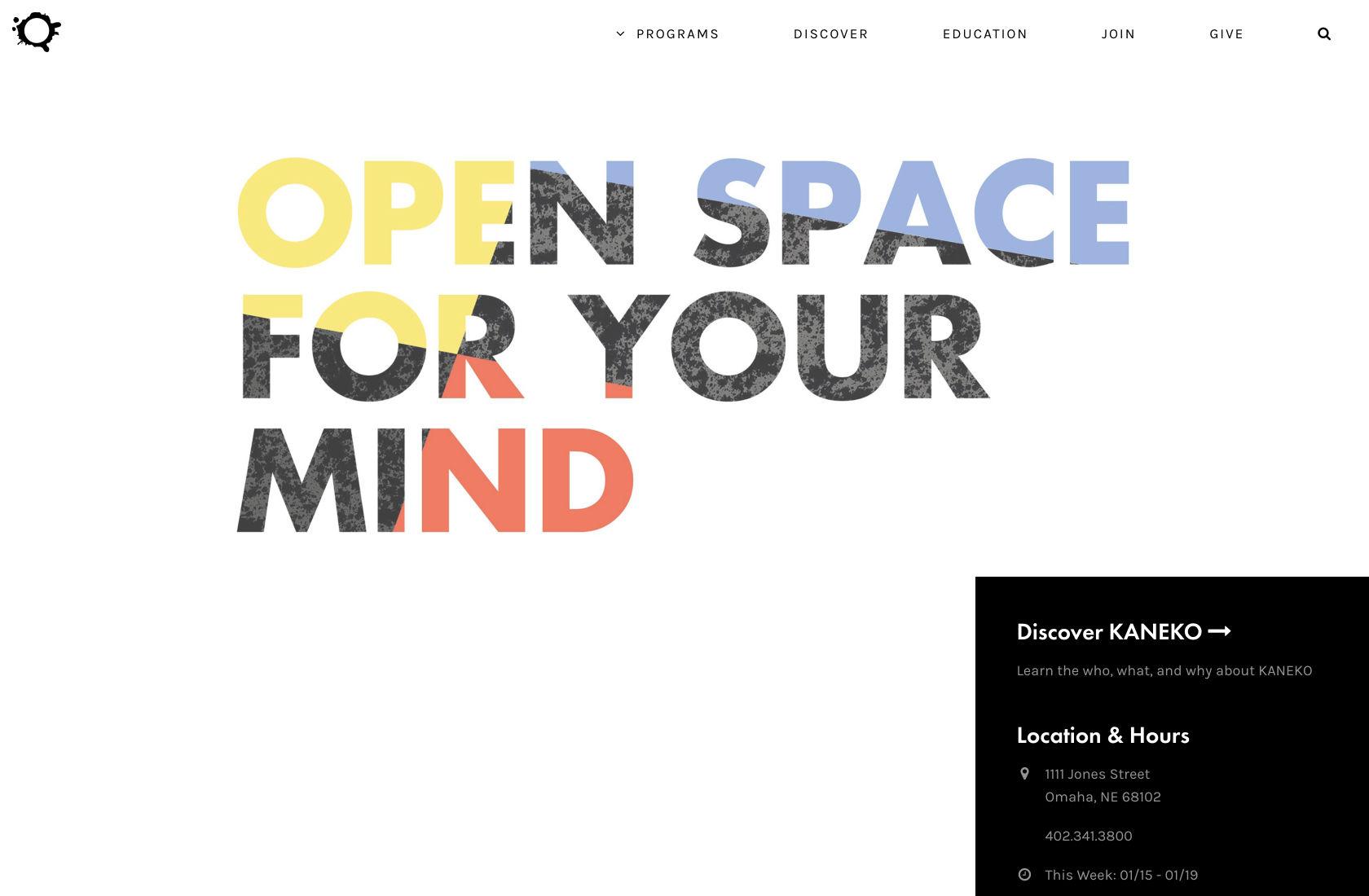 Large typography sets apart a minimalist UI design.