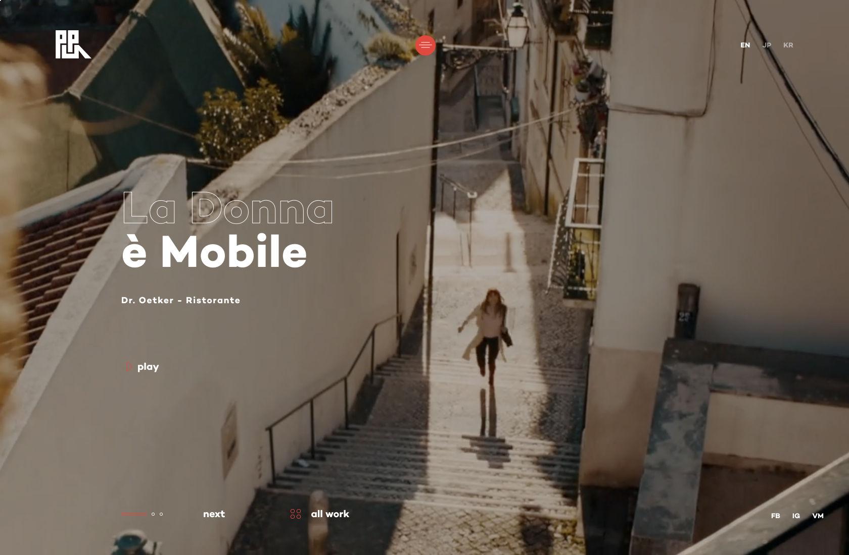 Website design trends: Video backgrounds.