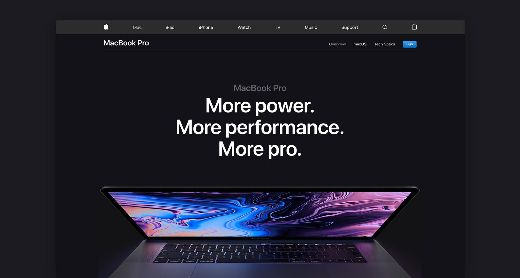 Apple follows UI design tips to create visual hierarchy