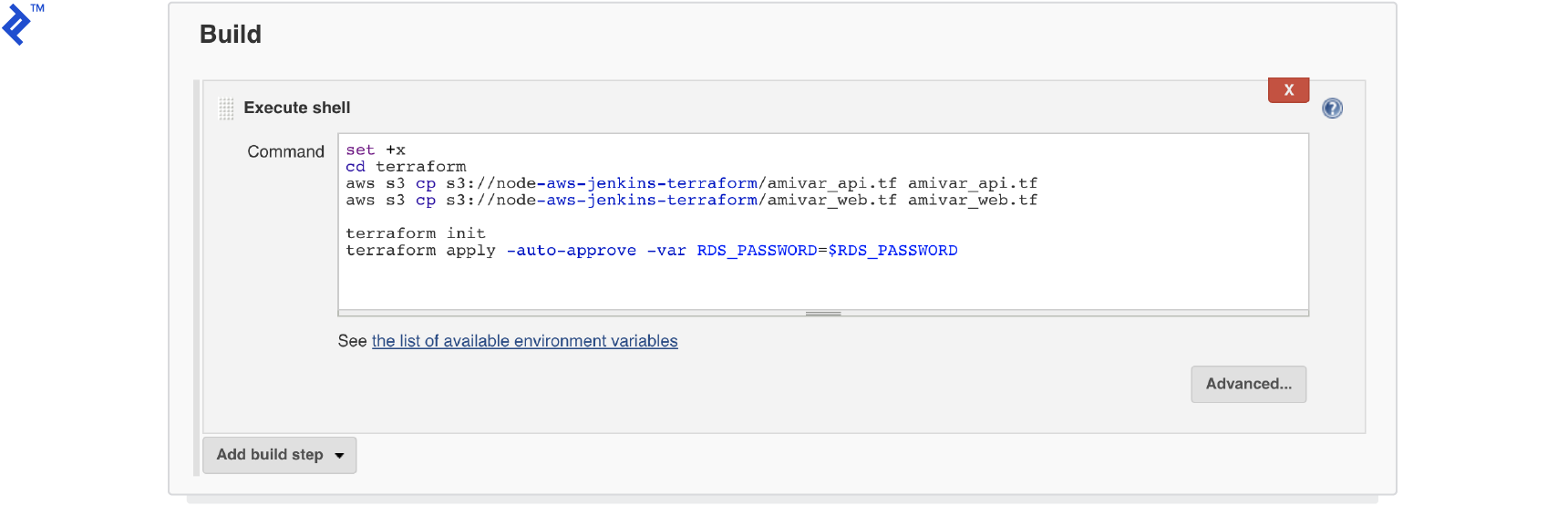 Adding the build script