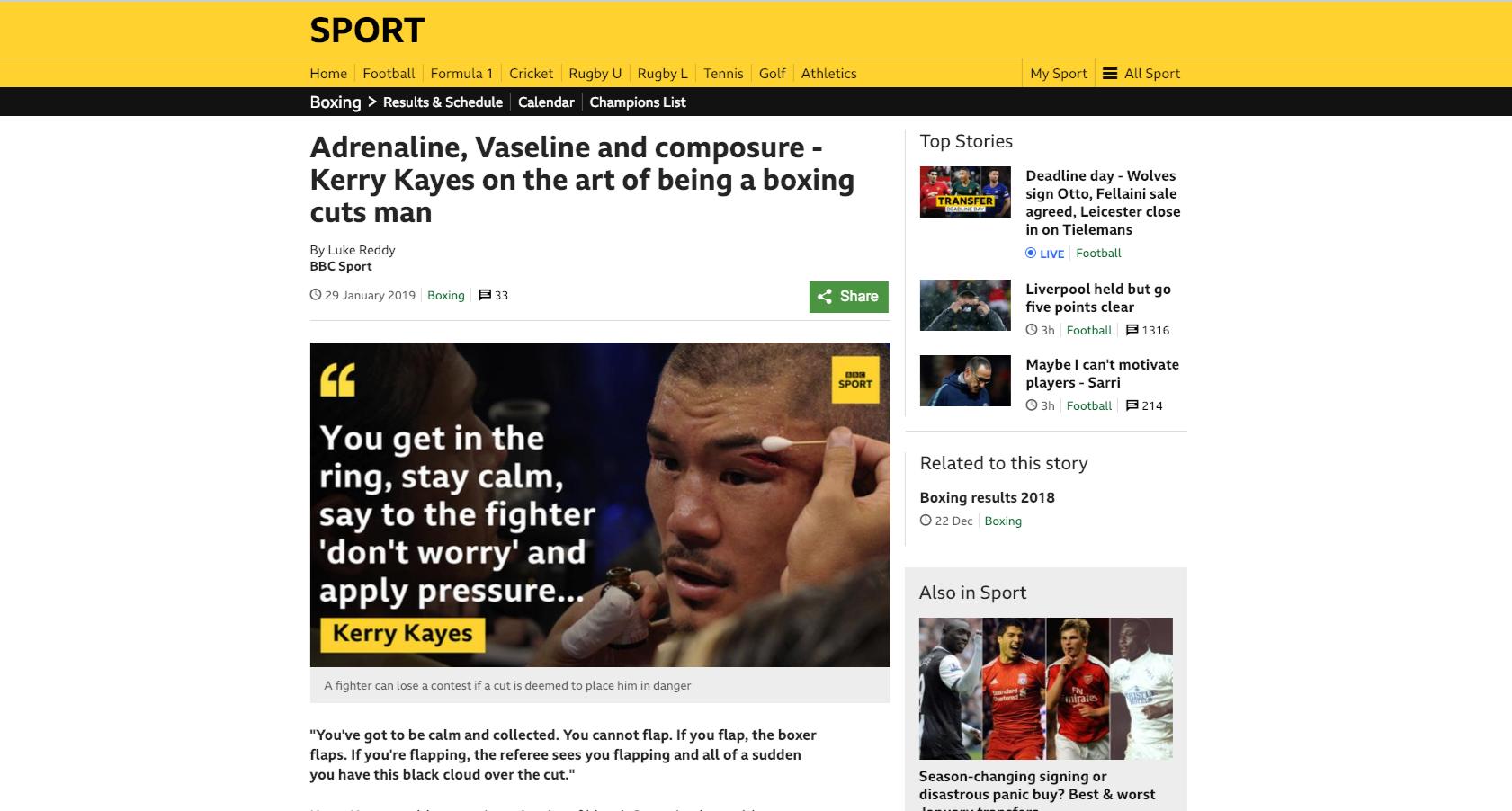 An example of content first design