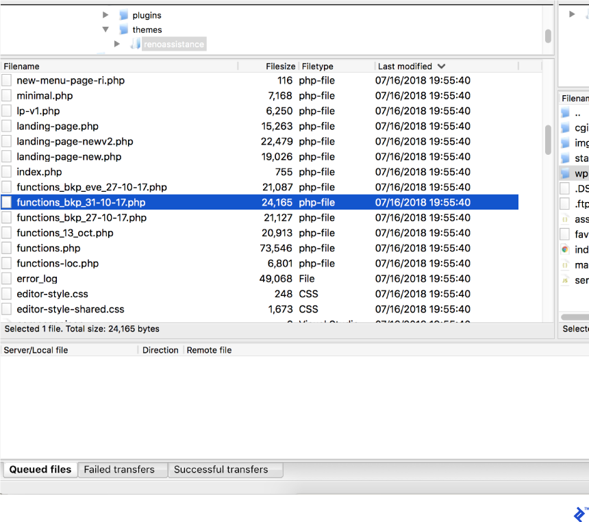 WordPress Maintenance guide screenshot: Remove unnecessary files, code, and plugins.