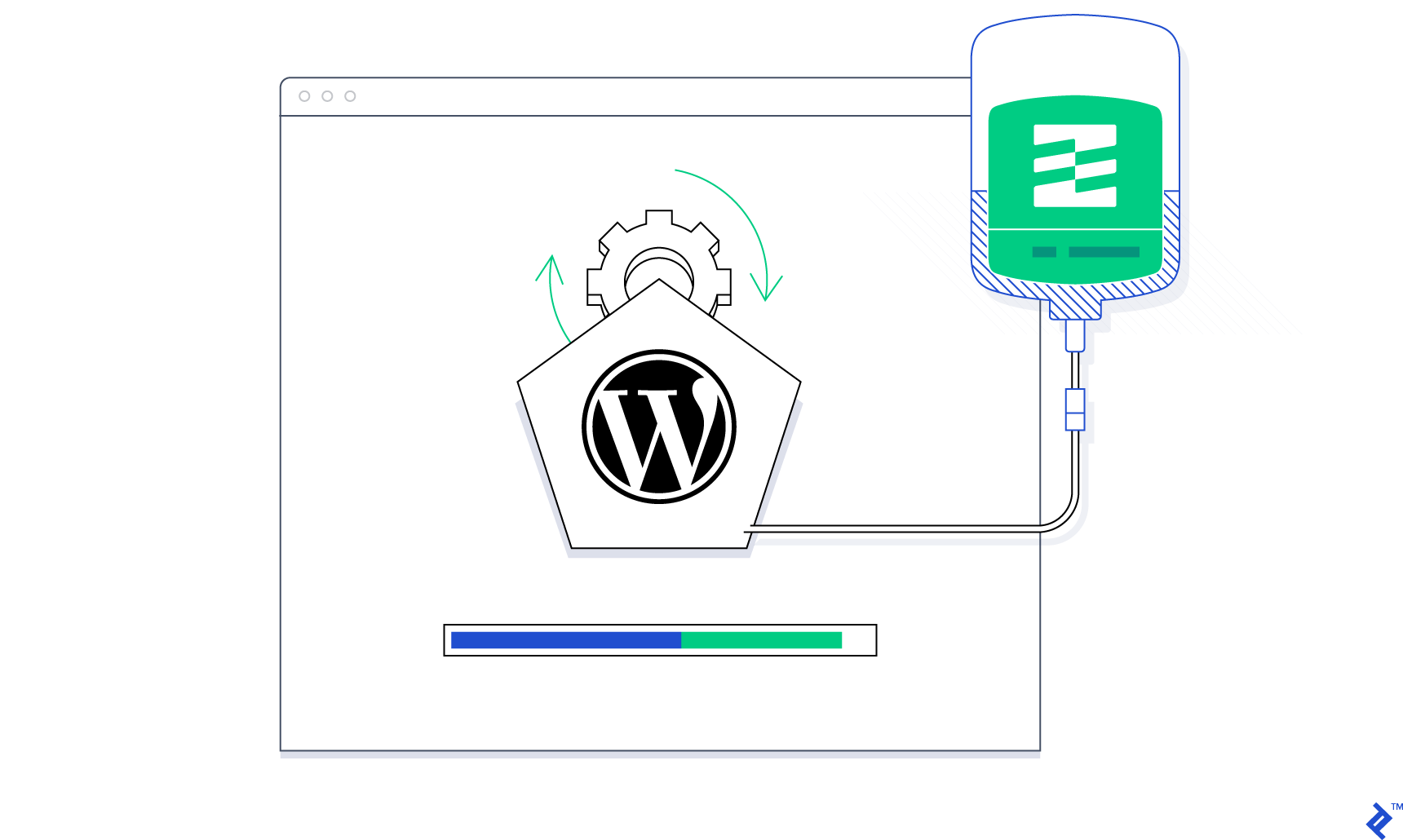 WordPress Roots overview: Bedrock logo.