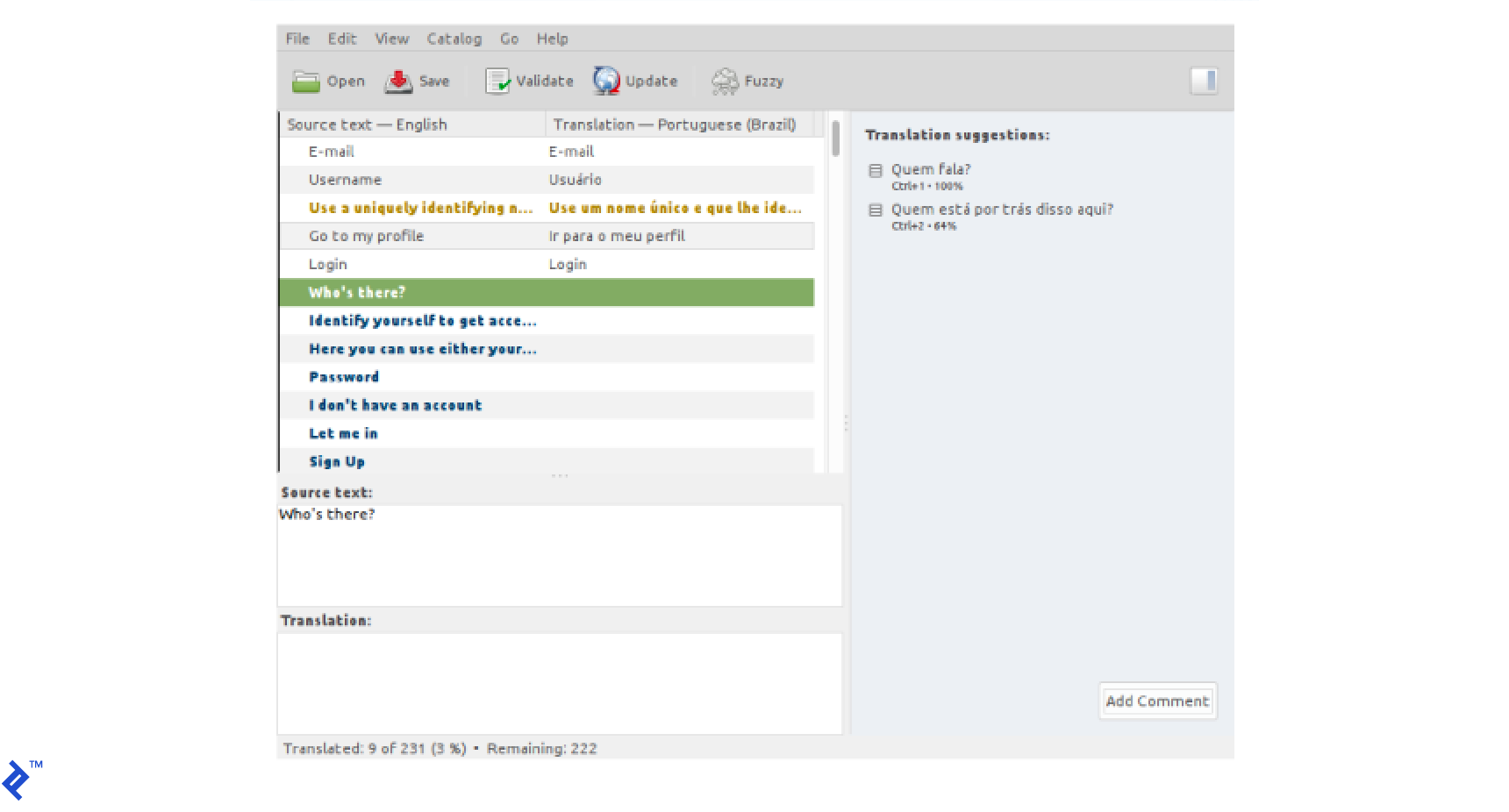 Project internationalized.
