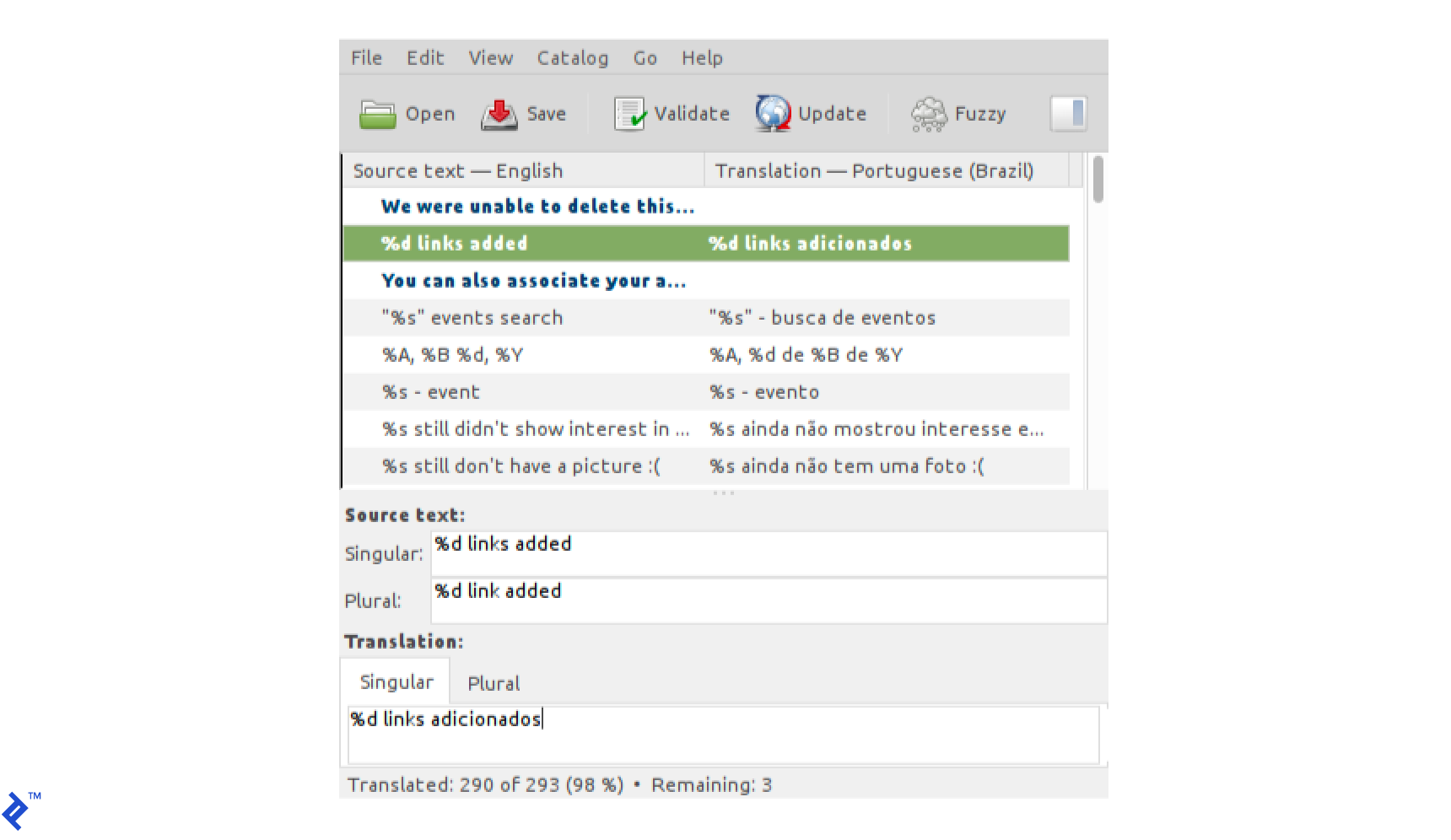 Configuring final forms.