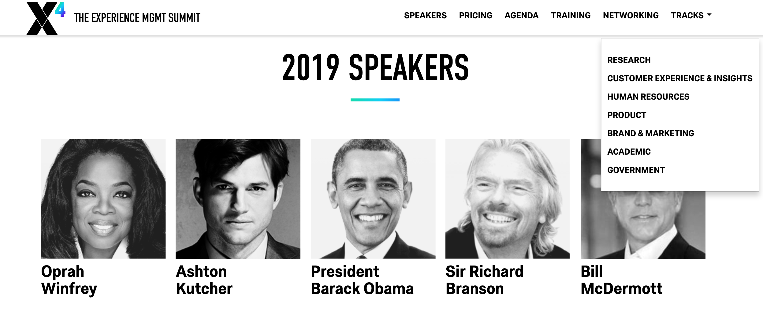 X4 Summit keynote speakers