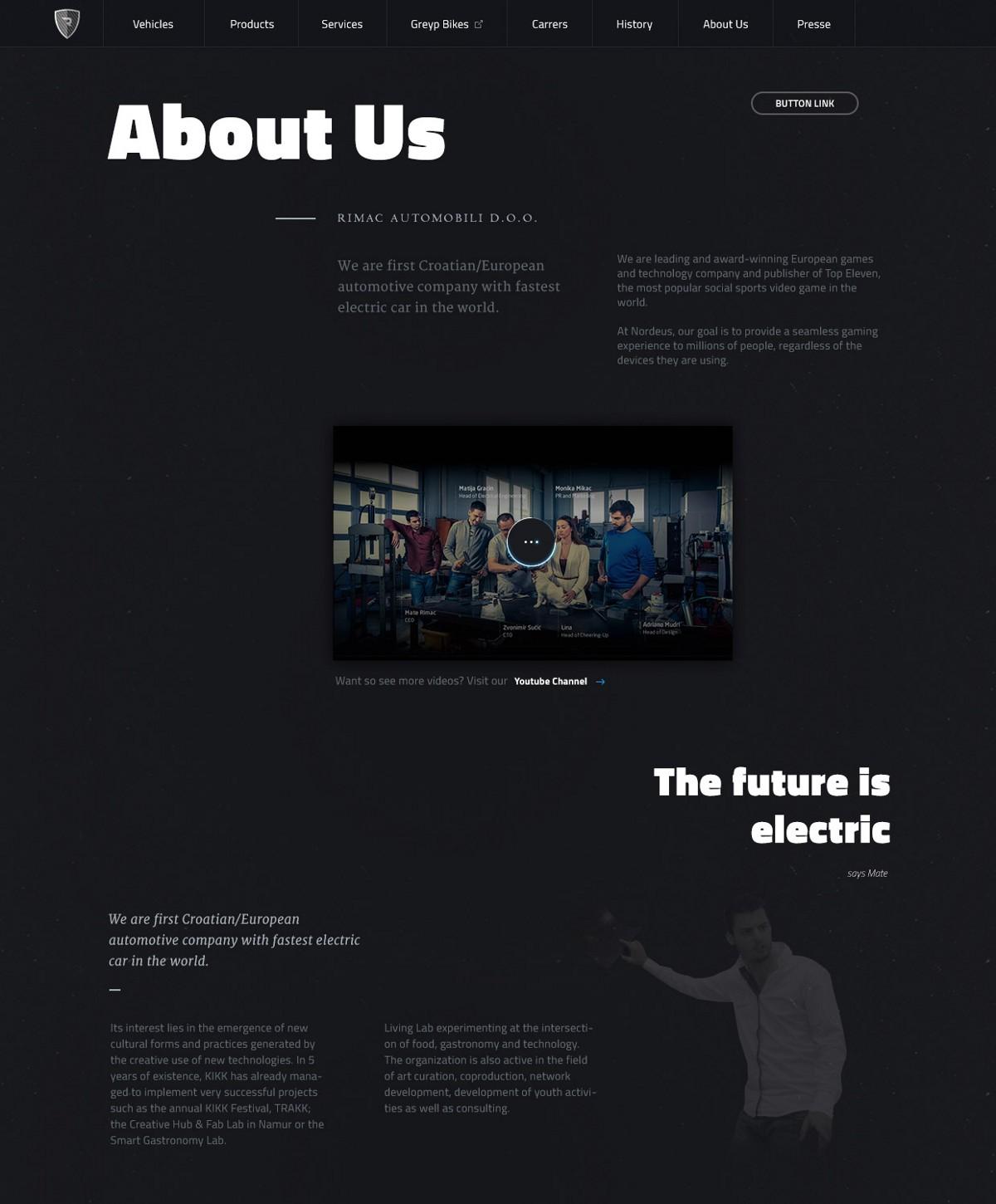 Website redesign process example