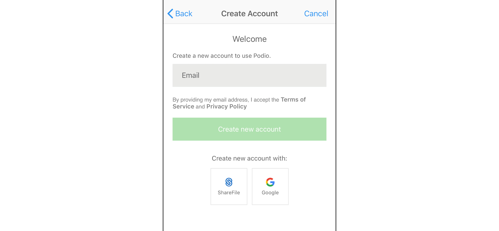 Mobile UX: Make it easy for users to sign up