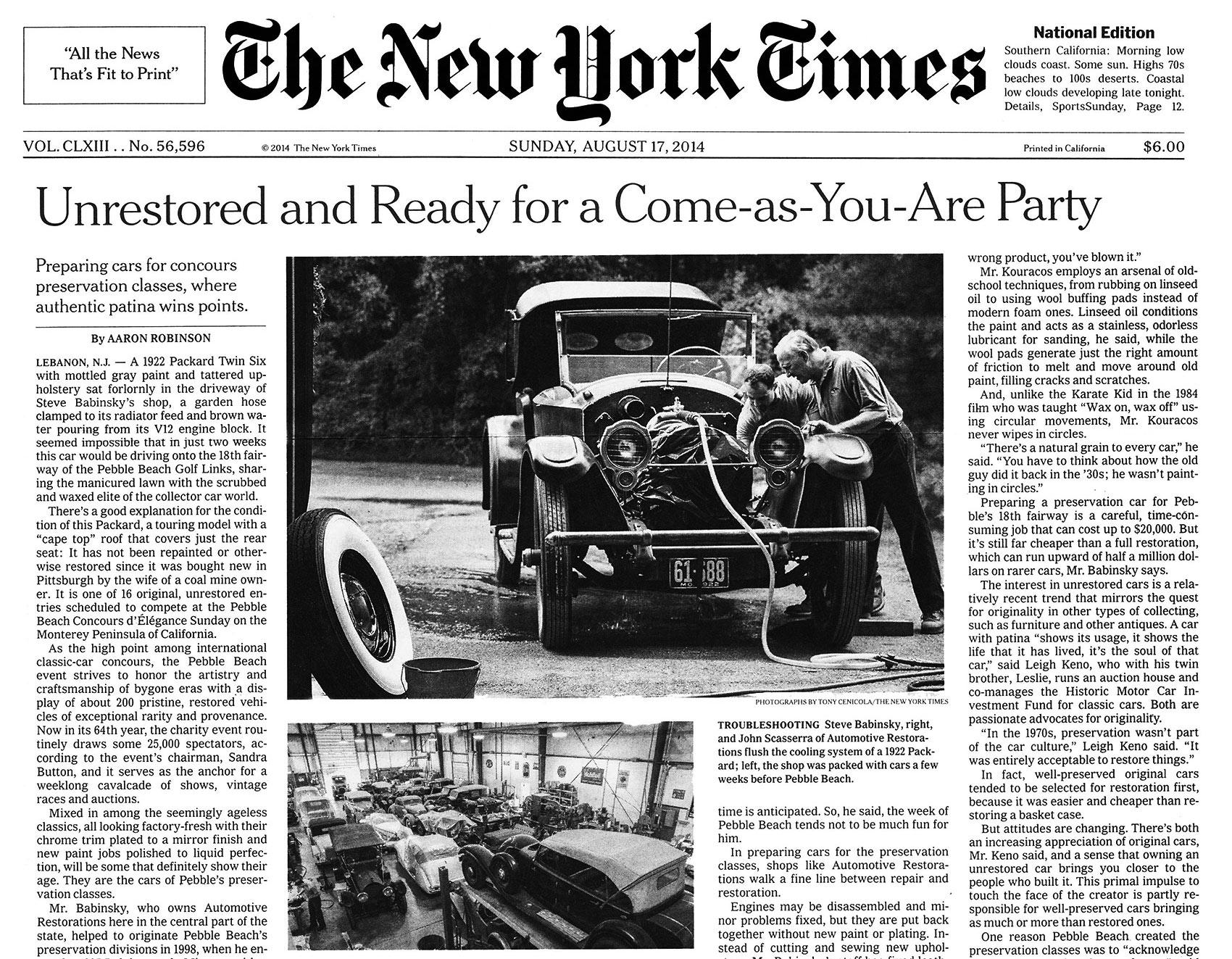 The front page of the New York Times illustrates how visual hierarchy is shown through typography.