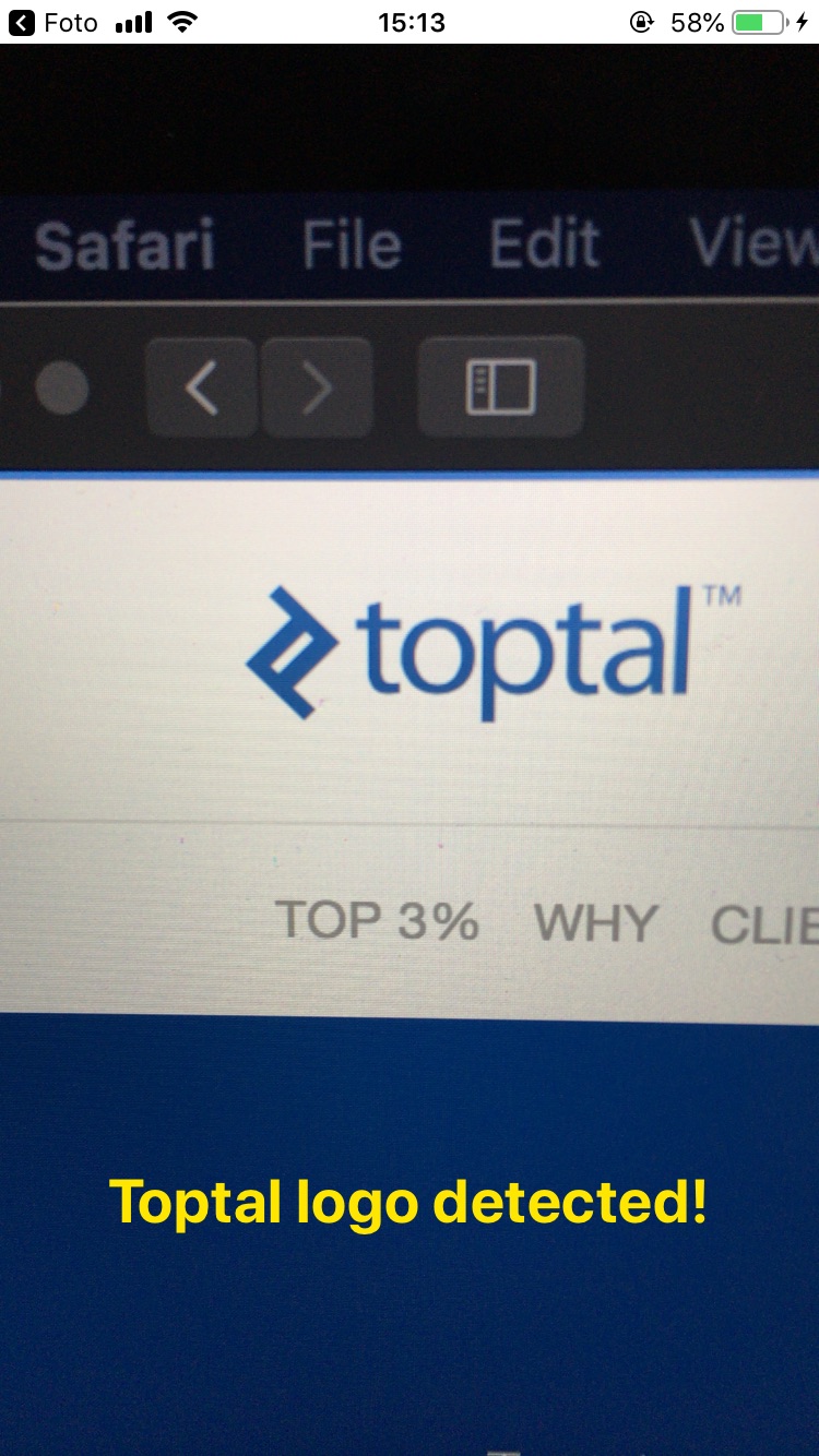 Detecting Toptal's Logo with OpenCV Swift