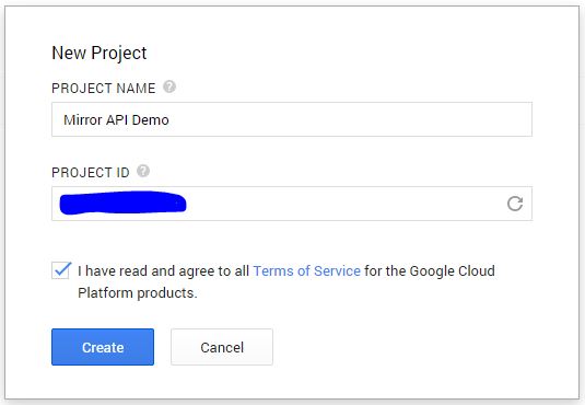 This tutorial will focus on a Mirror API development project called “Mirror API Demo.”