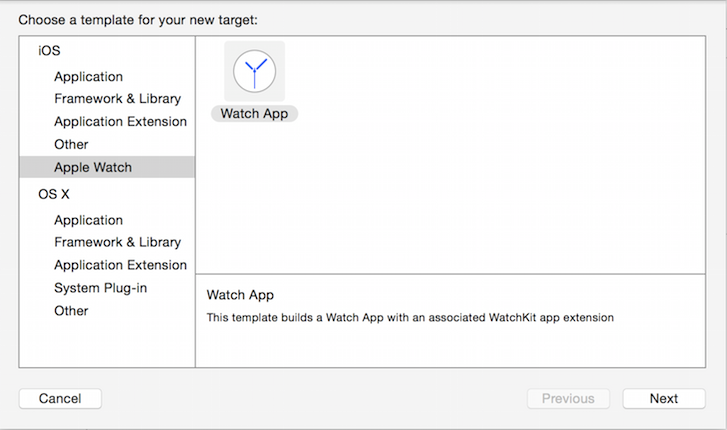 To develop an Apple Watch app, start with your current iOS app and add the Watch app as a new target.