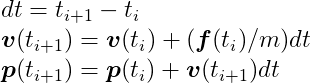 Semi-implicit Euler