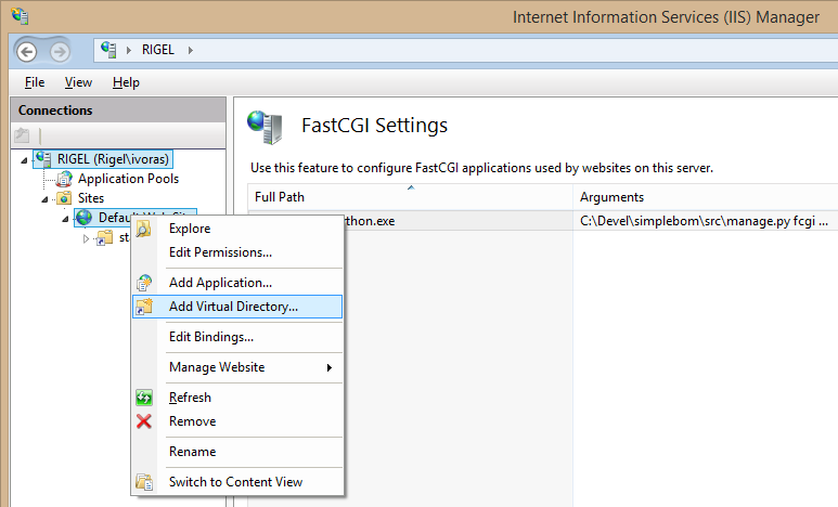 Configuring the static resource and media directories