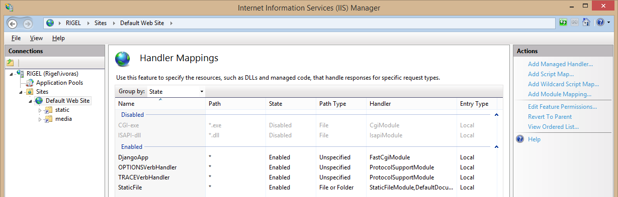 iis site configuration example